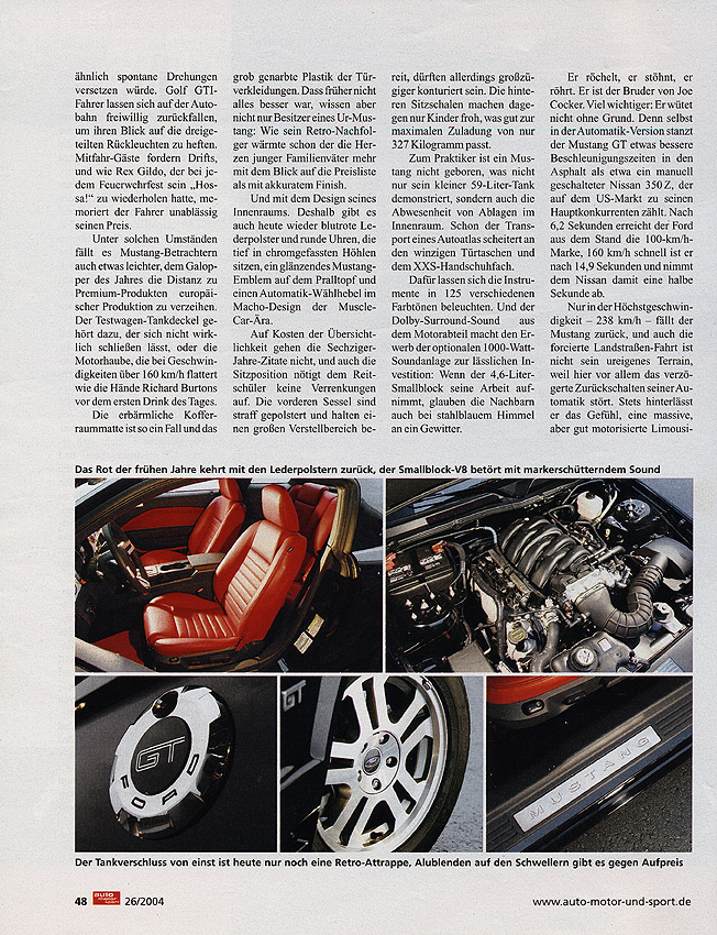 Auto Motor & Sport - 2005 Ford Mustang - Seite 4