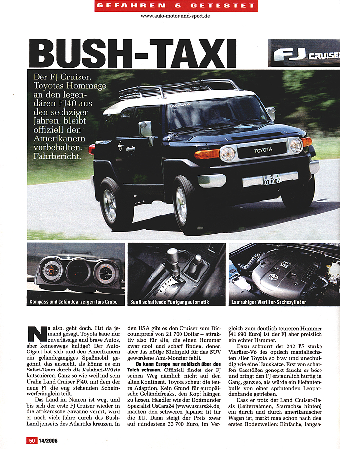 2007 Toyota FJ Cruiser - Auto-Motor-Sport